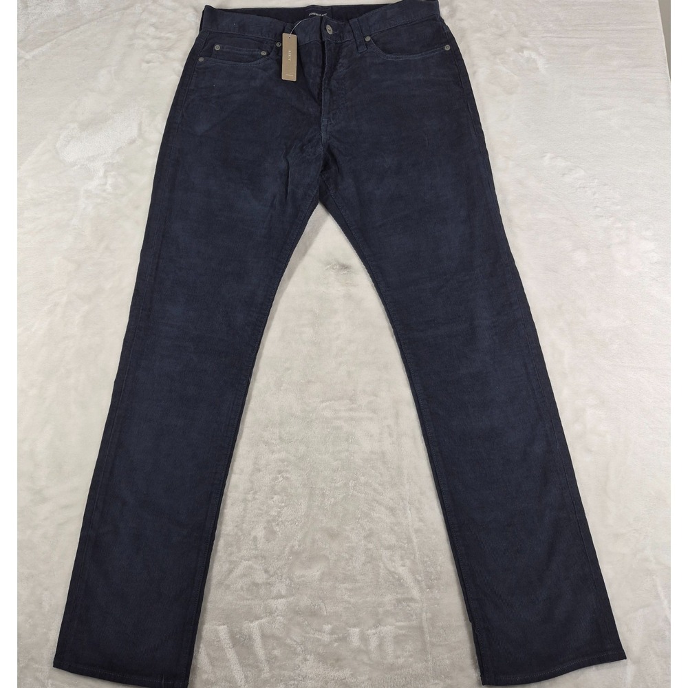 J Crew 1040 Athletic Corduroy Pants Men's 32x34 Blue Casual Comfort NWT